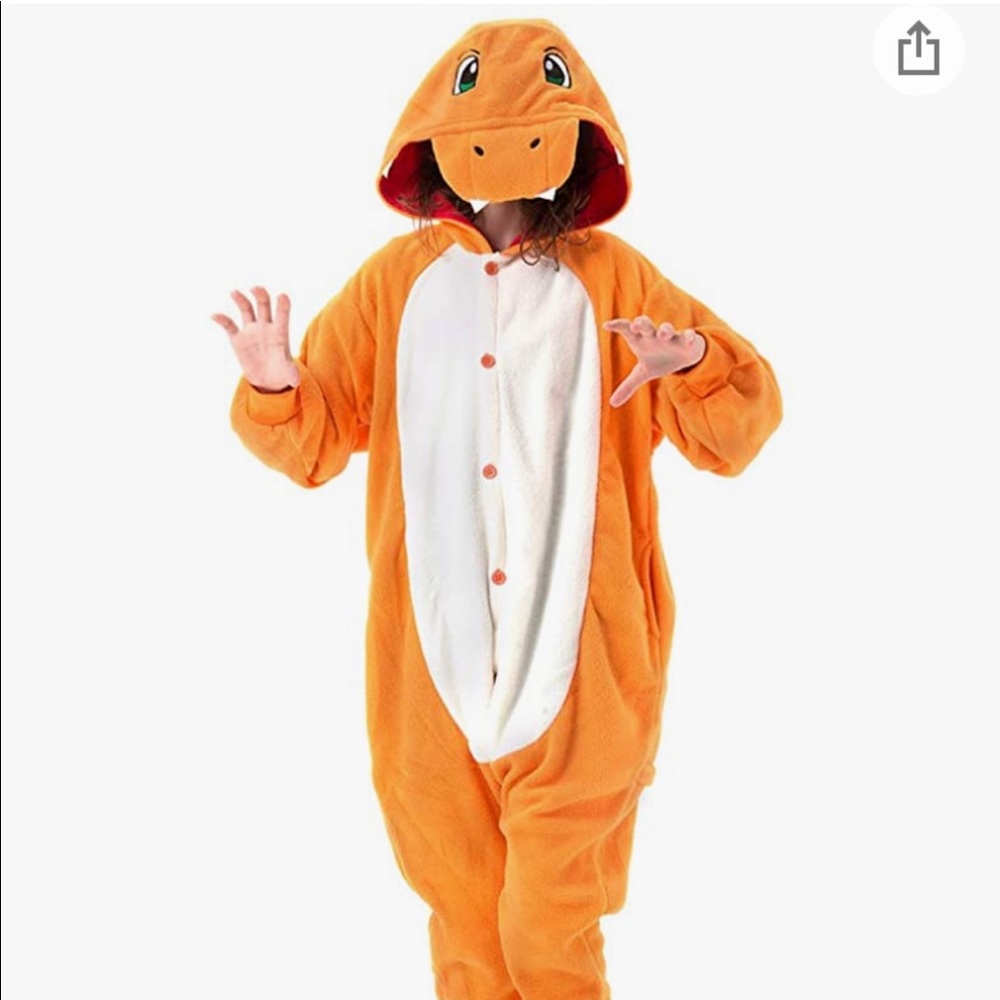 Adult charmander onsie